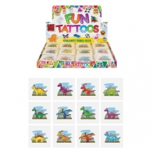 Mini Dinosaur Temporary Tattoos (4cm) x 48 pack