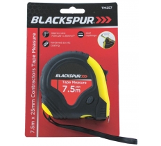 Blackspur 7.5M X 25mm Contractors Dual Blade Tape Measure