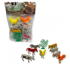 Farm Yard Animal Figures In Bag