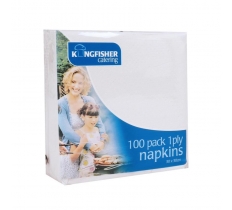White Paper Napkins 100 Pack