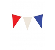 UNION JACK COLOUR BUNTING RED WHITE BLUE 7M WITH 25 PENNANTS
