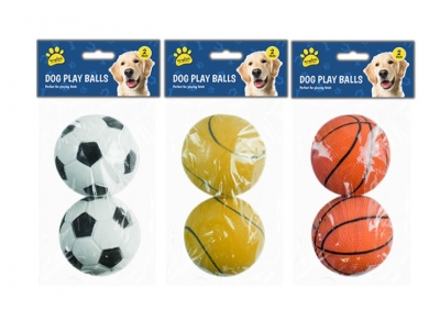 Rubber Play Ball 2pk