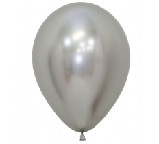 Sempertex Reflex Silver 5" Latex Balloons 50 Pack