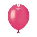 Gemar 5" Pack 50 Latex Balloons Metallic Fuchsia #064