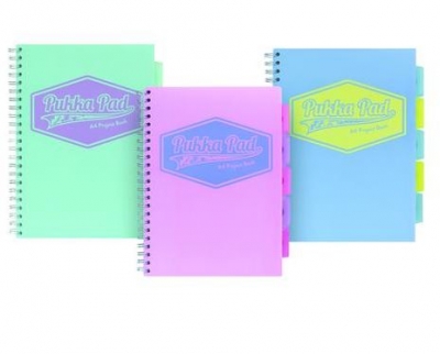 Pukka Pastel Project Book A4 ( Assorted Colours )