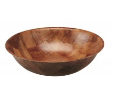 Apollo Woven Wood Bowl 25cm