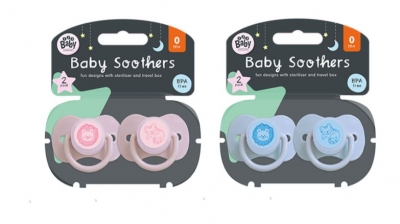 Soothers With Steriliser & Travel Box 2 Pack