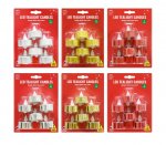 LED Glitter/shiny Tealight Candles 6 Pack