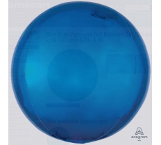 Blue Orbz Packaged Foil 15" Balloons