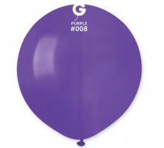 Gemar 19" Pack Of 25 Latex Balloons Purple #008