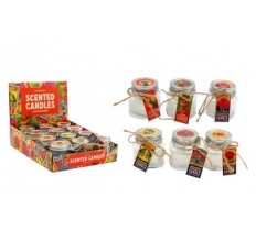 Indian Stamp Candle Jar