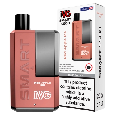 IVG Smart 5500 Red Apple Disposable Vape Kit