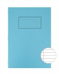 Silvine Blue A4 Exercise Book Lined With Margin X 10