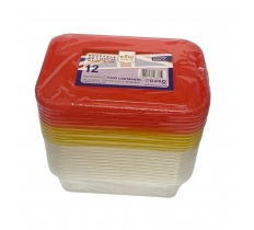 650cc Microwave Containers & Lids 12Pack
