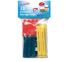 Assorted Storage Bag Clips 12 Pack