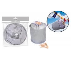 COCO & GRAY COLLAPSIBLE PEG BAG WITH DRAW STRING 18X18CM