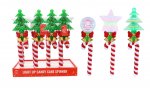 Christmas Light Up Candycane Wand Spining 34cm