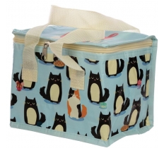 Woven Cool Bag Lunch Bag - Feline Fine Cat