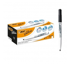 BIC Velleda Black Dry Wipe Whiteboard Pens x 24