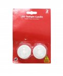 Led Tealight Candle 2Pc Flicker