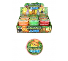 Jungle Animal Slime Tubs (7cm x 2cm) 3 Assorted Colours