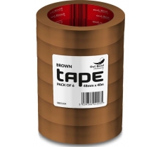 Buff Brown Tape 48mm x 40m x 6 Pack