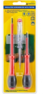 Screwdriver Set With Tester 2 Pack