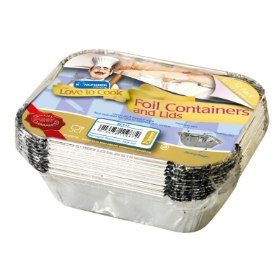 Small Foil Food Containers With Lids 12 Pack