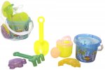 Transparent Coloured 6pc Baby Bucket Set