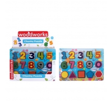 NUMBERS CHUNKY WOODEN PUZZLE
