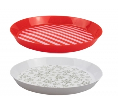 Xmas Round Serving Tray Dia. 36cm