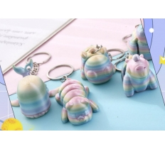 3D Printed Mixed Animal Keyring Toy 1#