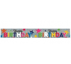 Happy Birthday Banner Text Holo