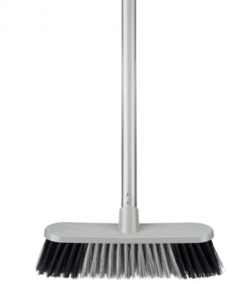 Silver Soft Broom with Handle