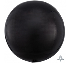 Black Orbz Packaged Foil 15" Balloons