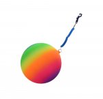 Neon Rainbow Ball With Keychain 10" ( 25cm )