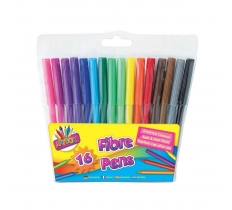 Tallon 16 Fine Tip Fibre Colouring Pens