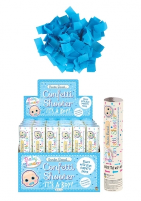 Gender Reveal Its A Boy Paper Confetti Cannon Shooter 20cm