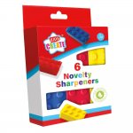 Kids Create Activity 6 Novelty Sharpeners ( Bricks )