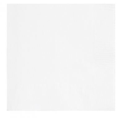 Bright White Beverage Napkin 20pc