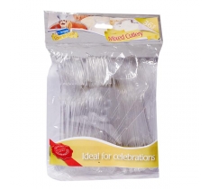 Clear Plastic Champagne Flutes 6 Pack