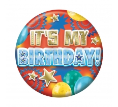 Badges 5.5cm - Happy Birthday Male Juv