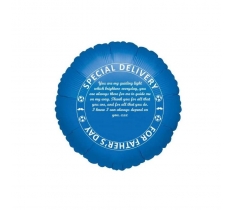 Round Navy 18" Fathers Day Foil Balloon x 5 Pack