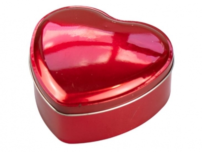 Valentines Day Metal Heart Tin