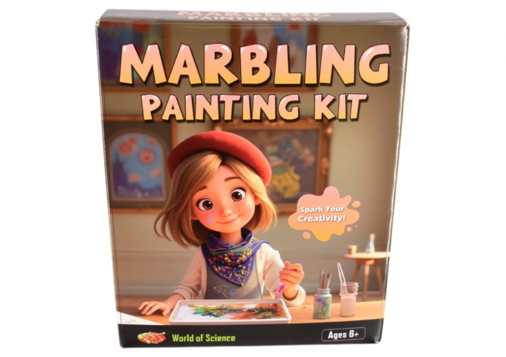 Marbling Painting Kit In Colour Box - Click Image to Close