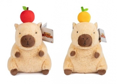 Capybara 20cm Plush Peach/Apple