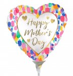 Colourful Watercolour Mini Foil Balloons Mothers Day