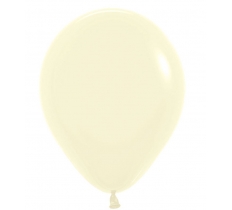 5" Sempertex Pastel Matt Yellow Latex Balloons 100 Pack