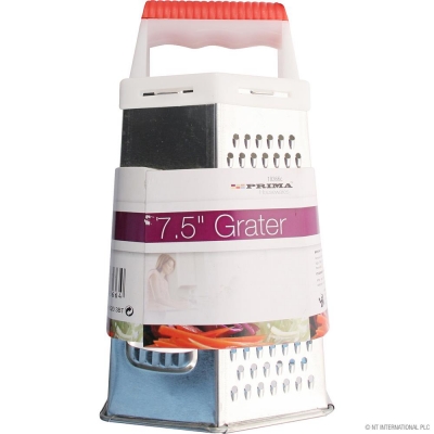 7.5" 6 Sided Grater with Plastic Handle