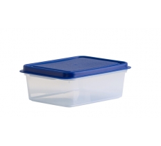 Studio 1L Rectangle Food Box Clear/Blue